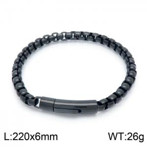 Stainless Steel Black-plating Bracelet - KB149763-KFC