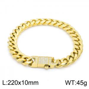 Stainless Steel Stone Bracelet - KB149764-KFC