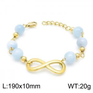 Stainless Steel Gold-plating Bracelet - KB149930-BH