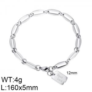 Stainless Steel Bracelet(women) - KB150082-WGMB