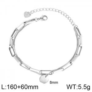 Stainless Steel Bracelet(women) - KB150092-WGMB