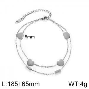 Stainless Steel Bracelet(women) - KB150102-WGMB