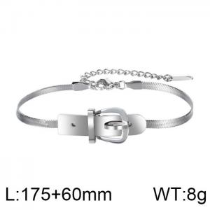Stainless Steel Bracelet(women) - KB150105-WGMB
