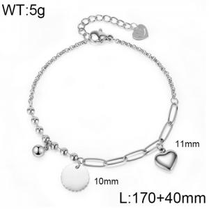 Stainless Steel Bracelet(women) - KB150113-WGMB