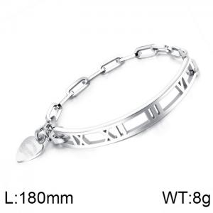 Stainless Steel Bracelet(women) - KB150119-WGMB