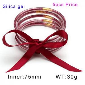 Plastic Bangle - KB150190-WGDQ