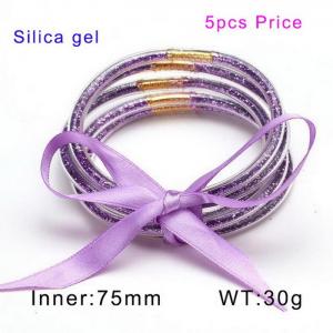 Plastic Bangle - KB150191-WGDQ