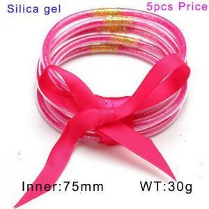 Plastic Bangle - KB150193-WGDQ