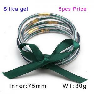 Plastic Bangle - KB150195-WGDQ