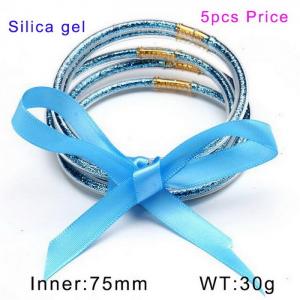 Plastic Bangle - KB150196-WGDQ