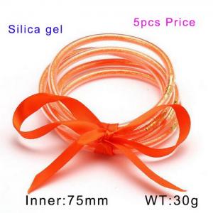 Plastic Bangle - KB150197-WGDQ