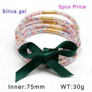 Plastic Bangle - KB150201-WGDQ