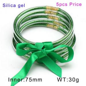 Plastic Bangle - KB150202-WGDQ