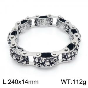 Stainless Skull Bracelet - KB150326-KJX