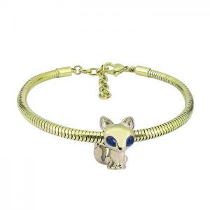 Stainless Steel Gold-plating Bracelet - KB150465-PA