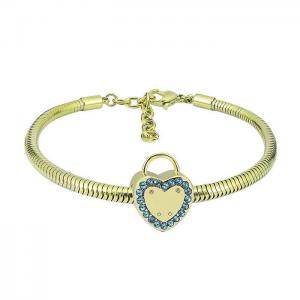 Stainless Steel Gold-plating Bracelet - KB150478-PA