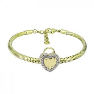 Stainless Steel Gold-plating Bracelet - KB150480-PA