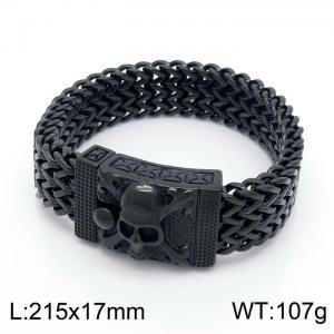 Stainless Skull Bracelet - KB150649-KFC