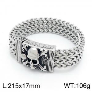 Stainless Skull Bracelet - KB150650-KFC