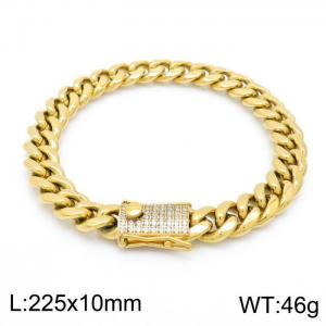Stainless Steel Stone Bracelet - KB151037-KFC
