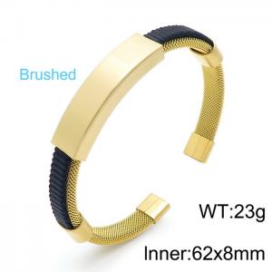 Stainless Steel Gold-plating Bangle - KB151062-KLHQ