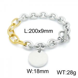 Stainless Steel Gold-plating Bracelet - KB151156-Z
