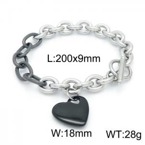 Stainless Steel Black-plating Bracelet - KB151157-Z