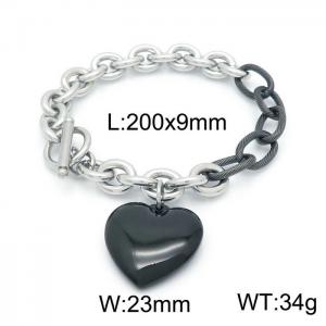 Stainless Steel Black-plating Bracelet - KB151158-Z