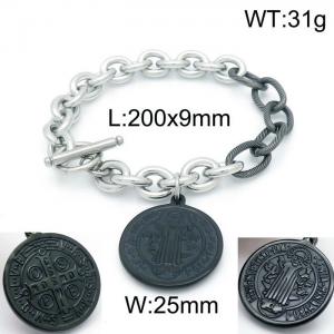 Stainless Steel Black-plating Bracelet - KB151159-Z