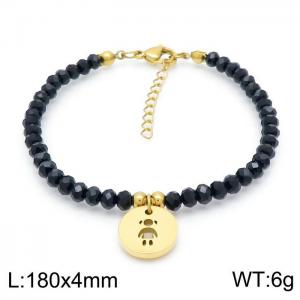 Stainless Steel Crystal Bracelet - KB151211-TJG