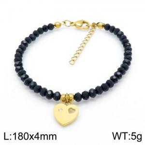 Stainless Steel Crystal Bracelet - KB151225-TJG