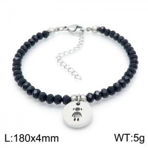 Stainless Steel Crystal Bracelet - KB151263-TJG