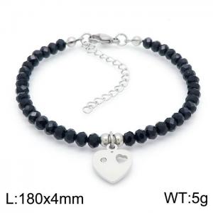 Stainless Steel Crystal Bracelet - KB151265-TJG