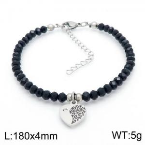 Stainless Steel Crystal Bracelet - KB151267-TJG