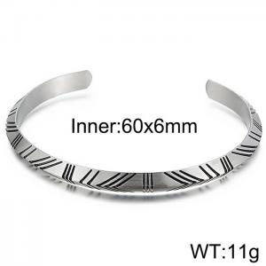Stainless Steel Bangle - KB151281-WGTY