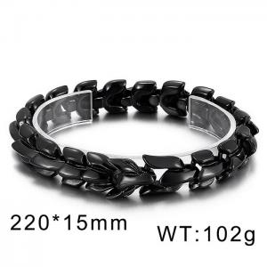 Black punk trend domineering dragon dragon bone men's cast bracelet - KB151507-KJX
