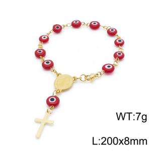 Stainless Rosary Bracelet - KB151572-YU