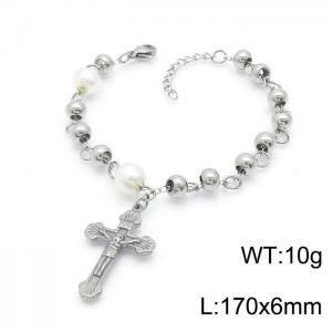 Stainless Rosary Bracelet - KB151575-YU