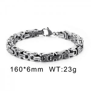 luxury stainless steel Vintage byzantine Men bracelet - KB151632-Z