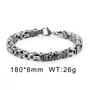luxury stainless steel Vintage byzantine Men bracelet - KB151633-Z