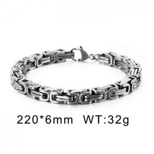luxury stainless steel Vintage byzantine Men bracelet - KB151634-Z