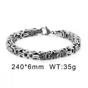 luxury stainless steel Vintage byzantine Men bracelet - KB151636-Z