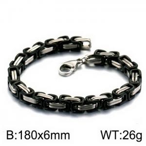 Stainless Steel Black-plating Bracelet - KB151658-Z