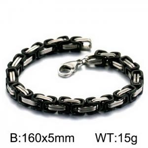Stainless Steel Black-plating Bracelet - KB151672-Z