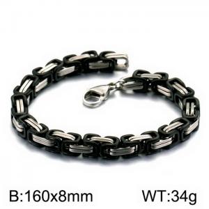 Stainless Steel Black-plating Bracelet - KB151704-Z