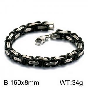 Stainless Steel Black-plating Bracelet - KB151704-Z