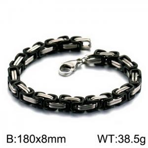 Stainless Steel Black-plating Bracelet - KB151705-Z