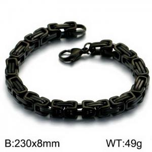 Stainless Steel Black-plating Bracelet - KB151720-Z