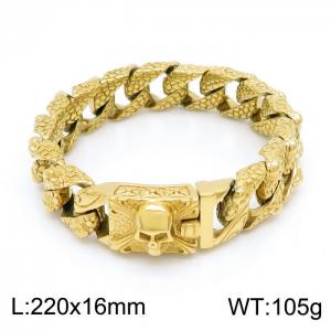 Stainless Skull Bracelet - KB151738-JX