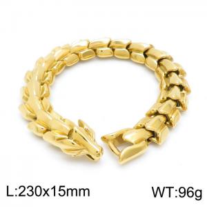 Stainless Steel Gold-plating Bracelet - KB151755-JX